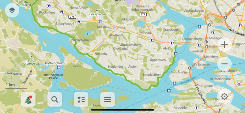 Do this! A map with my first segment highlighted