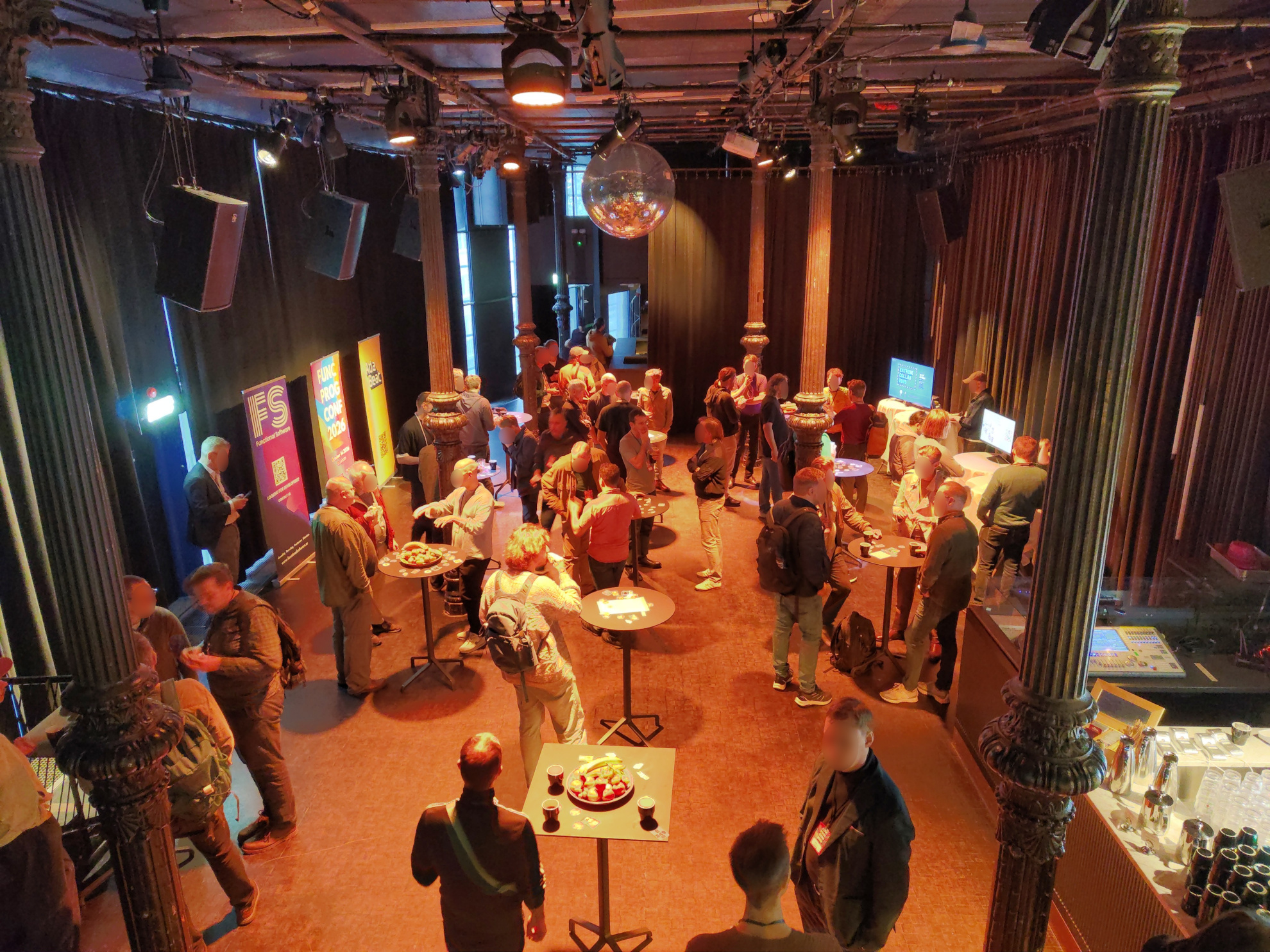 Functional programmers being functionally social People mingling